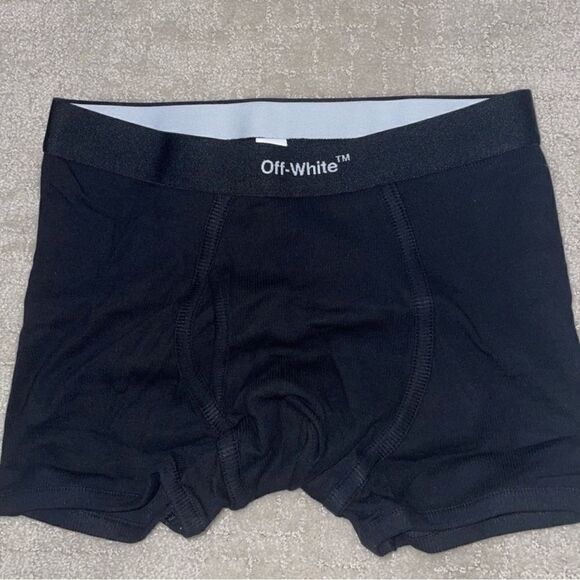 Off-White NWT Ribbed Boxers in Black Size M - Picture 3 of 5